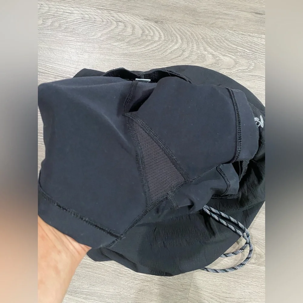 Athleta Crest‎ Skorts Skirt Black Active Tennis Swim Pickleball Drawstring